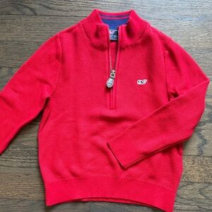 Vineyard Vines Boathouse Quarter Zip Sweater size 4T like new